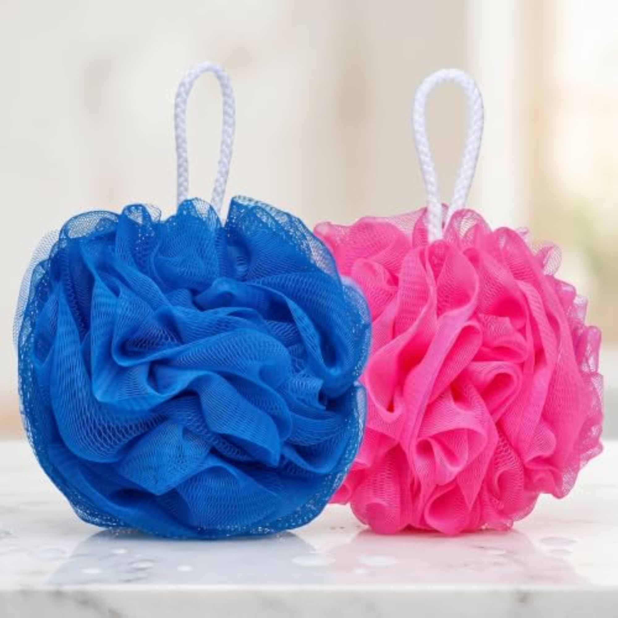Loofah for Bathing, Body Scrubber for Men & Women, Pack of 2